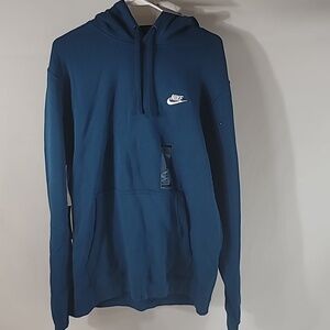 Nike standard fit mens XL blue hoodie nwt